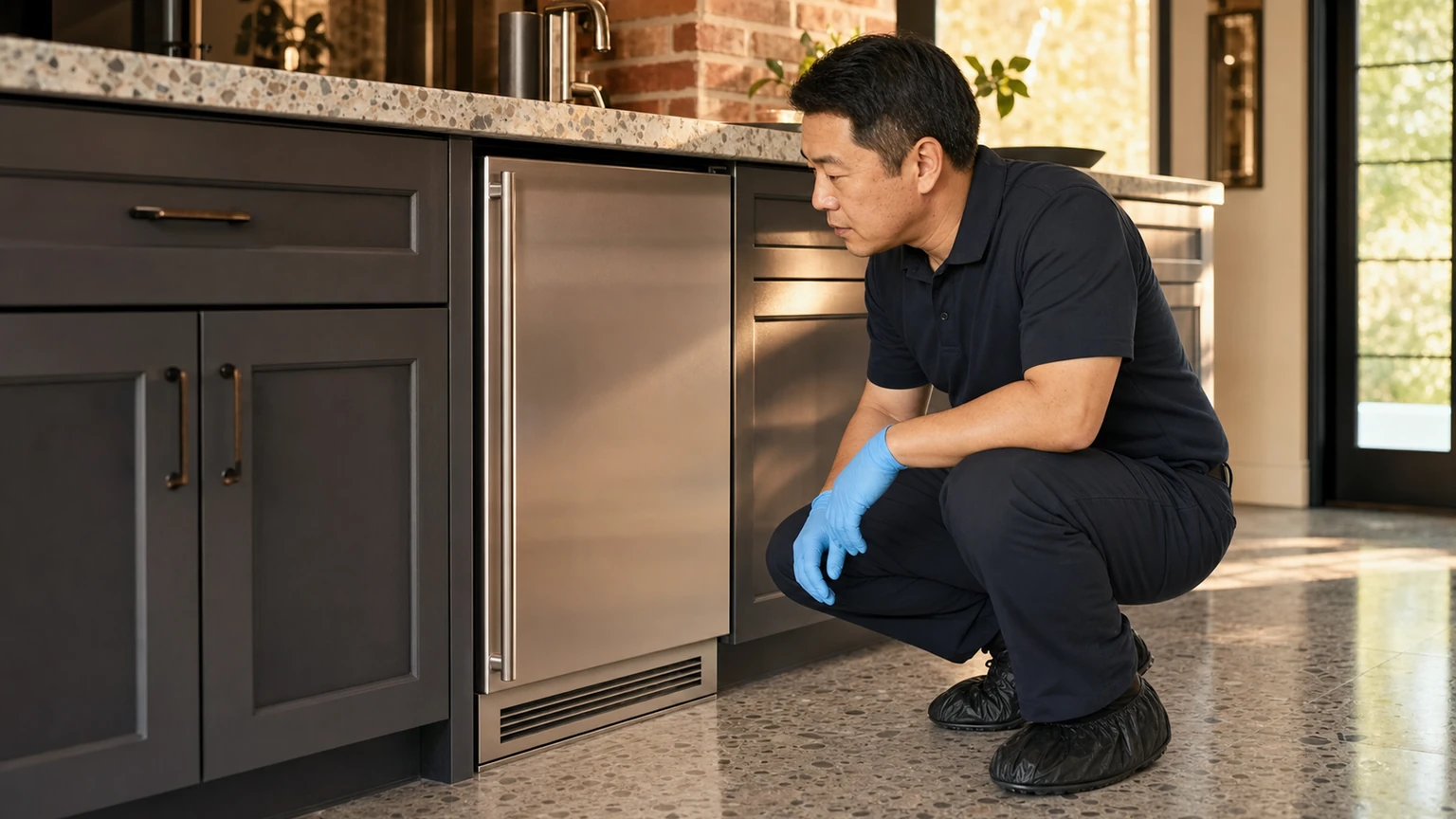 Undercounter ice maker diagnostic visit in Haddonfield